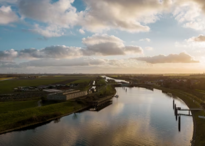 river and countryside